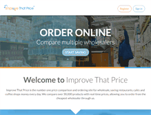 Tablet Screenshot of improvethatprice.com